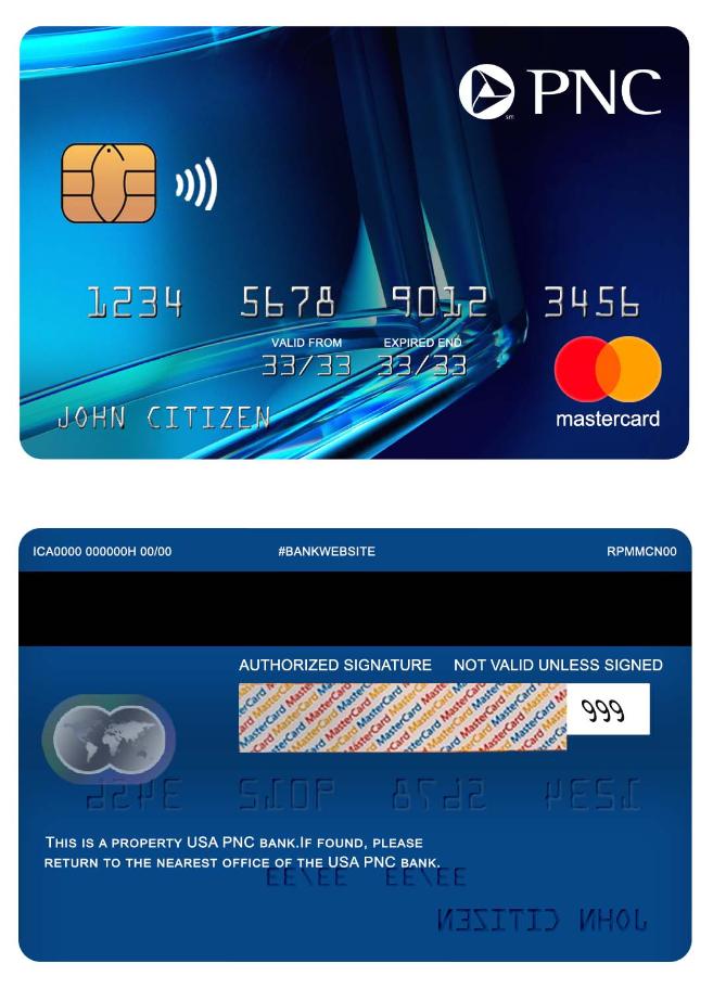 USA PNC bank mastercard